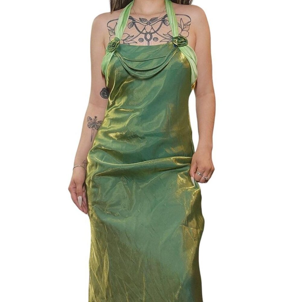 Cute Green Shift Formal Prom Dress !!!